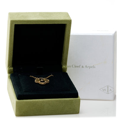 Van Cleef & Arpels 18K Yellow Gold Guilloche Vintage Alhambra Pendant Necklace 6 of 6