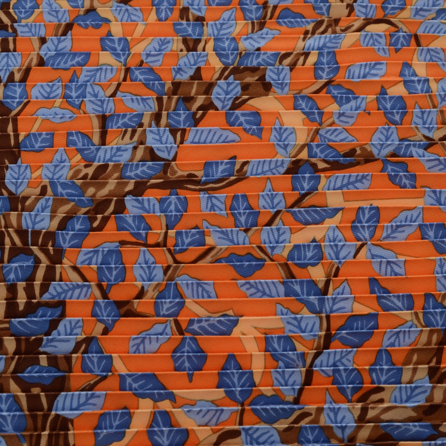 Hermes Silk Plisse Axis Mundi Tree Scarf 90 1 of 7