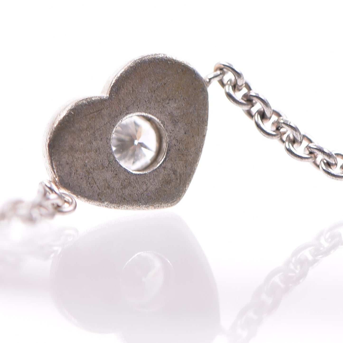 Sterling Silver Diamond Paloma Picasso Modern Heart Link Bracelet