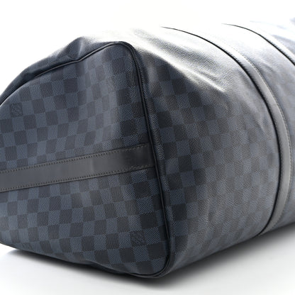 Louis Vuitton Damier Cobalt Keepall Bandouliere 55 8 of 10