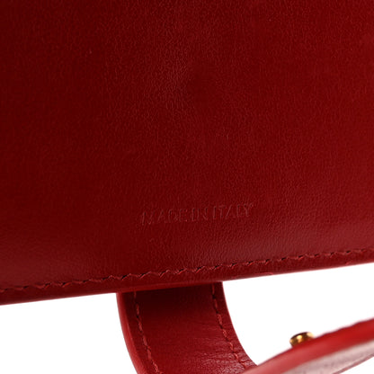 Celine Grained Calfskin Medium Multifunction Strap Wallet Coquelicot 7 of 8