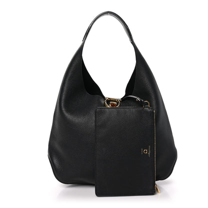 Salvatore Ferragamo Calfskin Margot Hobo Black 3 of 11