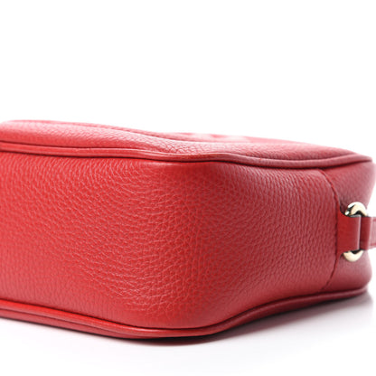 Gucci Pebbled Calfskin Small Soho Disco Bag Tabasco Red 7 of 11