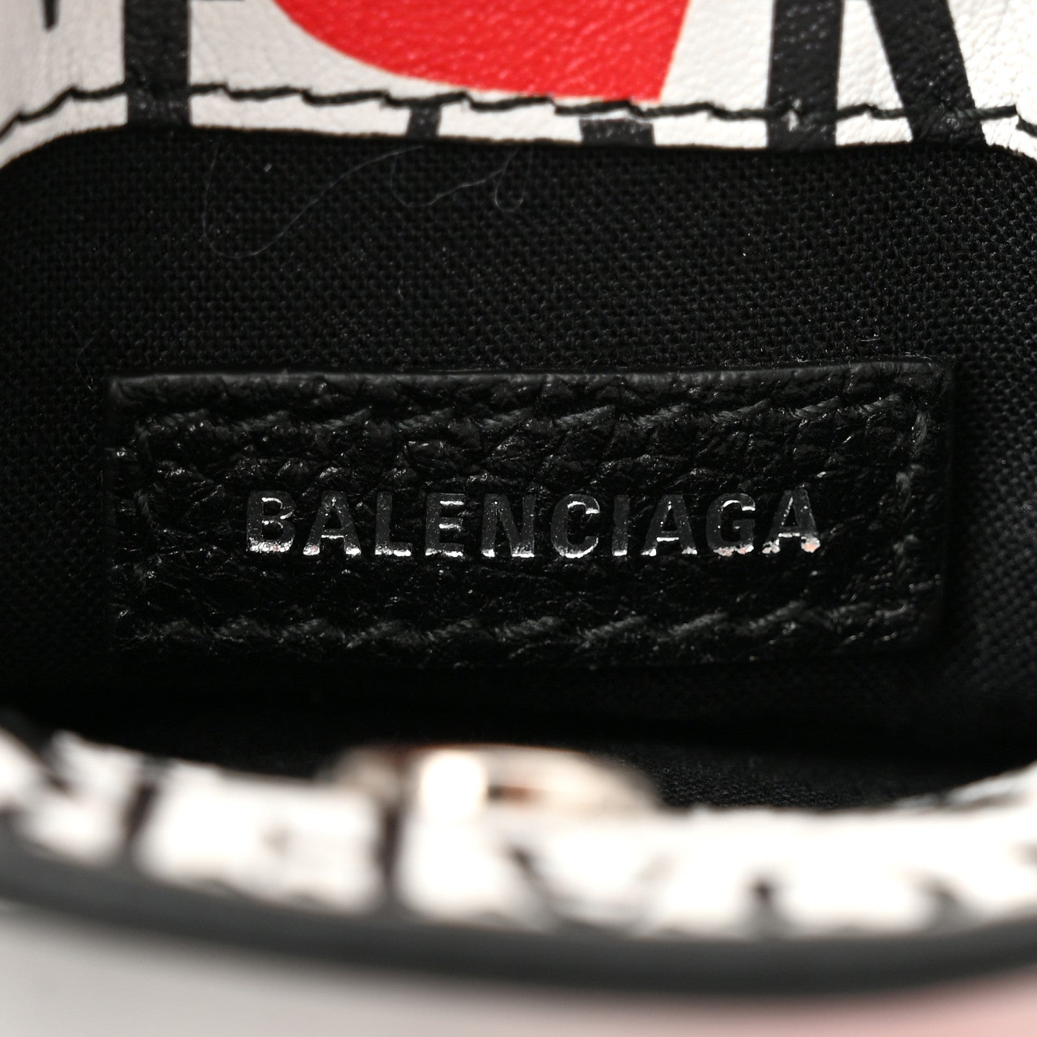 Balenciaga Calfskin Bonjour Paris Print Shopping Phone Holder Bag Paris Bonjour 5 of 8