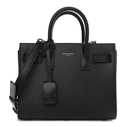Saint Laurent Grained Calfskin Nano Sac De Jour Black 1 of 10
