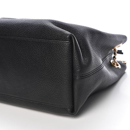 Gucci Pebbled Calfskin Medium Soho Chain Shoulder Bag Black 11 of 12