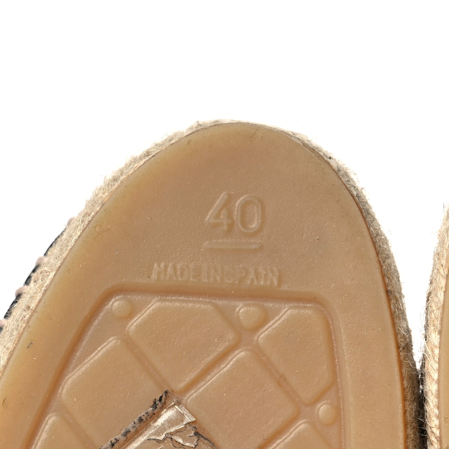 Lambskin CC Espadrilles 40 Black