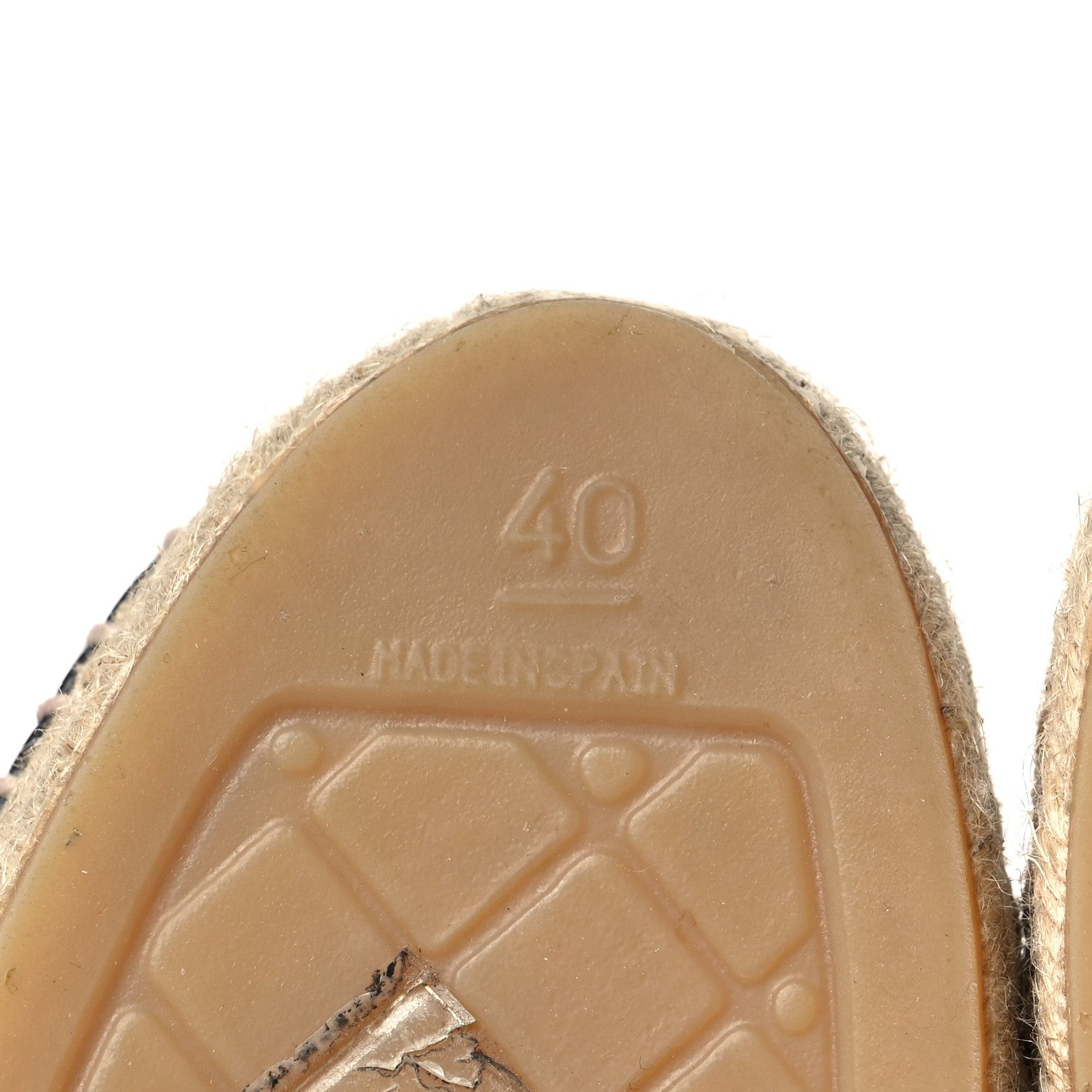 Chanel Lambskin CC Espadrilles 40 Black 6 of 8