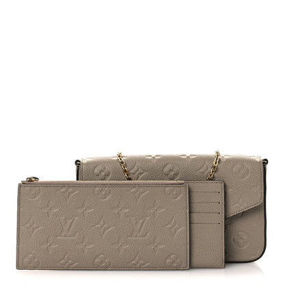 Louis Vuitton Empreinte Pochette Felicie Chain Wallet Tourterelle 3 of 10