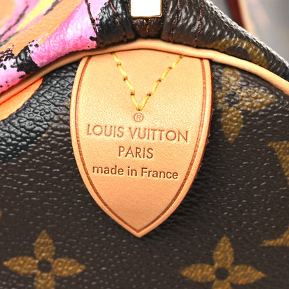 Louis Vuitton Monogram Roses Speedy 30 6 of 9