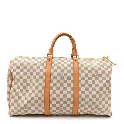 Louis Vuitton Damier Azur Keepall 50 1 of 14
