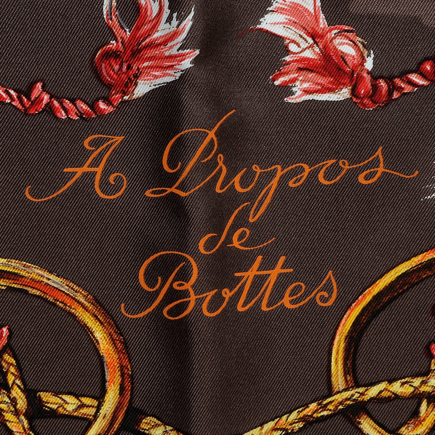 Hermes Silk A Propos de Bottes Scarf 90 4 of 7