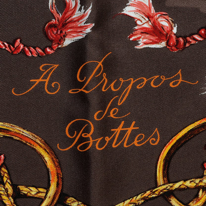 Hermes Silk A Propos de Bottes Scarf 90 4 of 7