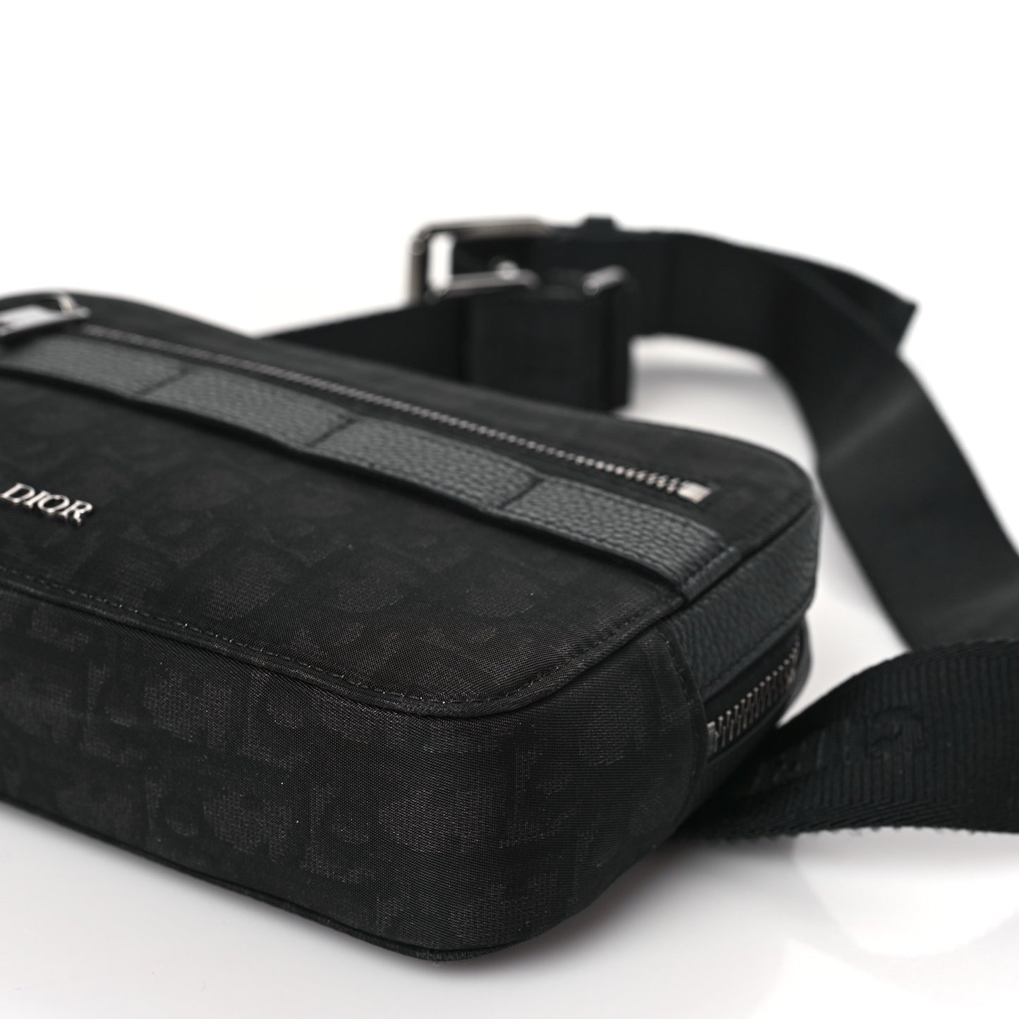 HOMME Oblique Safari Messenger Black