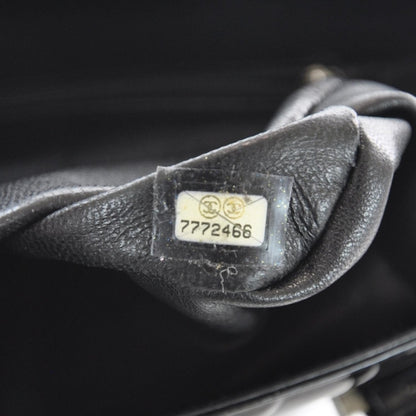 Chanel Patent Chocolate Bar Quilted Tote Black 9 of 10