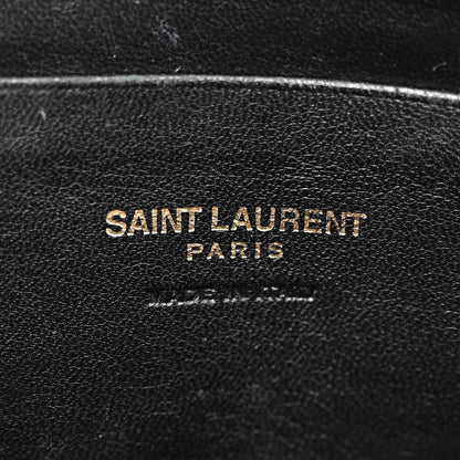 Saint Laurent Grain De Poudre Matelasse Monogram Mini Lou Camera Bag Dark Beige 6 of 11