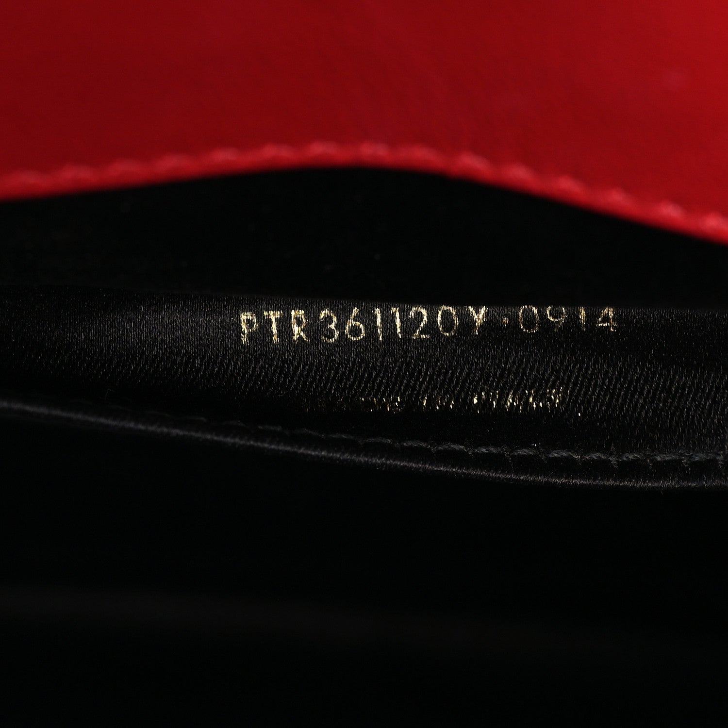 Saint Laurent Calfskin Monogram Large Belle De Jour Clutch Red 7 of 7