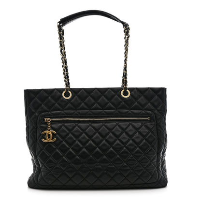 Chanel Lambskin Quilted Large Tote Black 1 of 16
