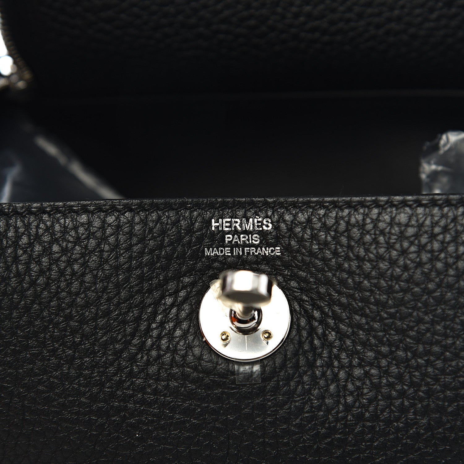 Hermes Taurillon Clemence Mini Lindy 20 Black 5 of 10
