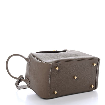 Hermes Taurillon Clemence Lindy 26 Etoupe 3 of 8
