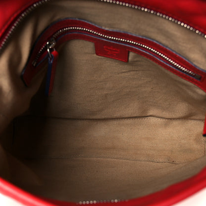 MCM Visetos Crossbody Messenger Red 5 of 11