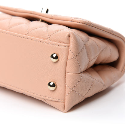 Chanel Caviar Quilted Extra Mini Coco Handle Flap Light Pink 7 of 11