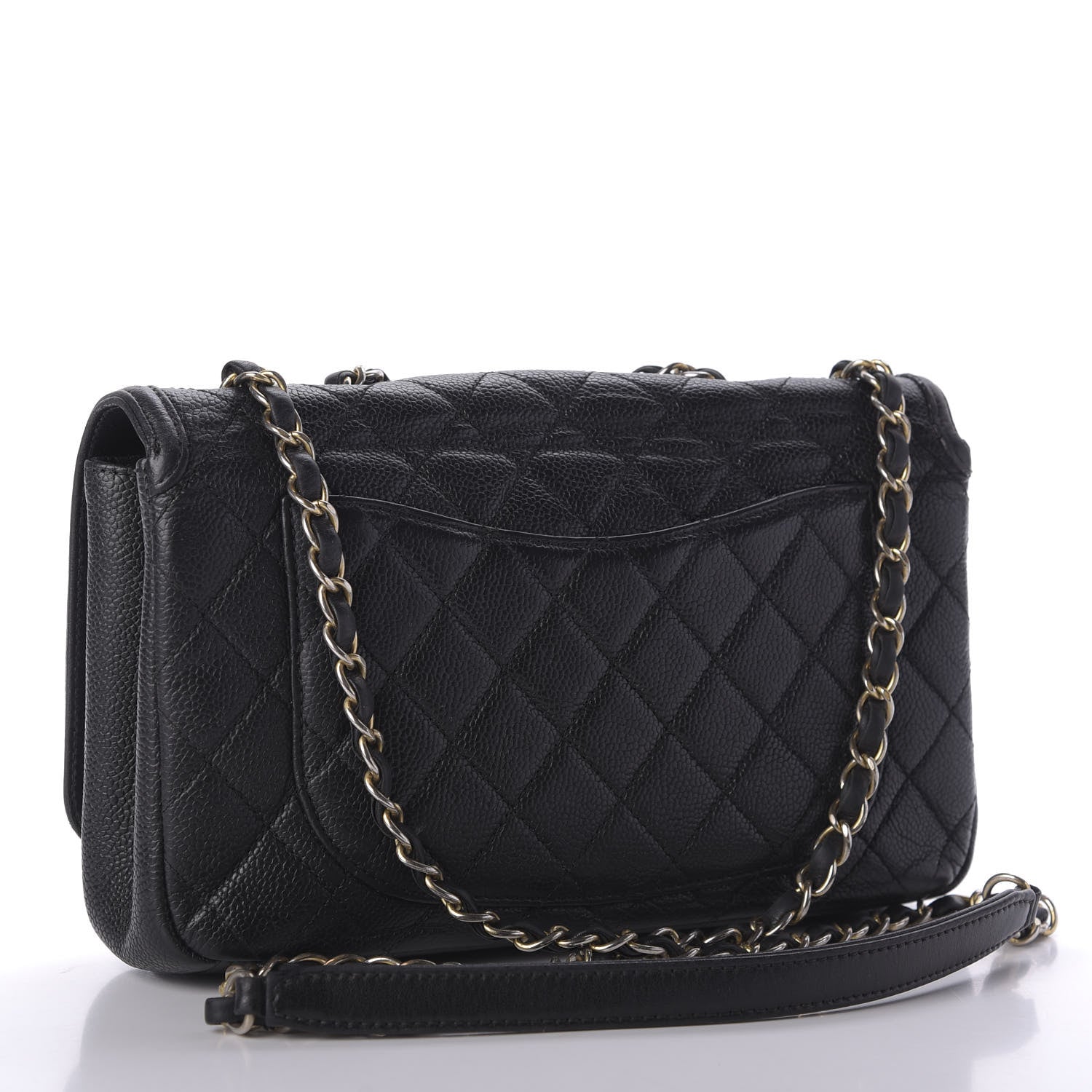 Chanel Caviar Quilted Medium CC Filigree Flap Black 3 of 9