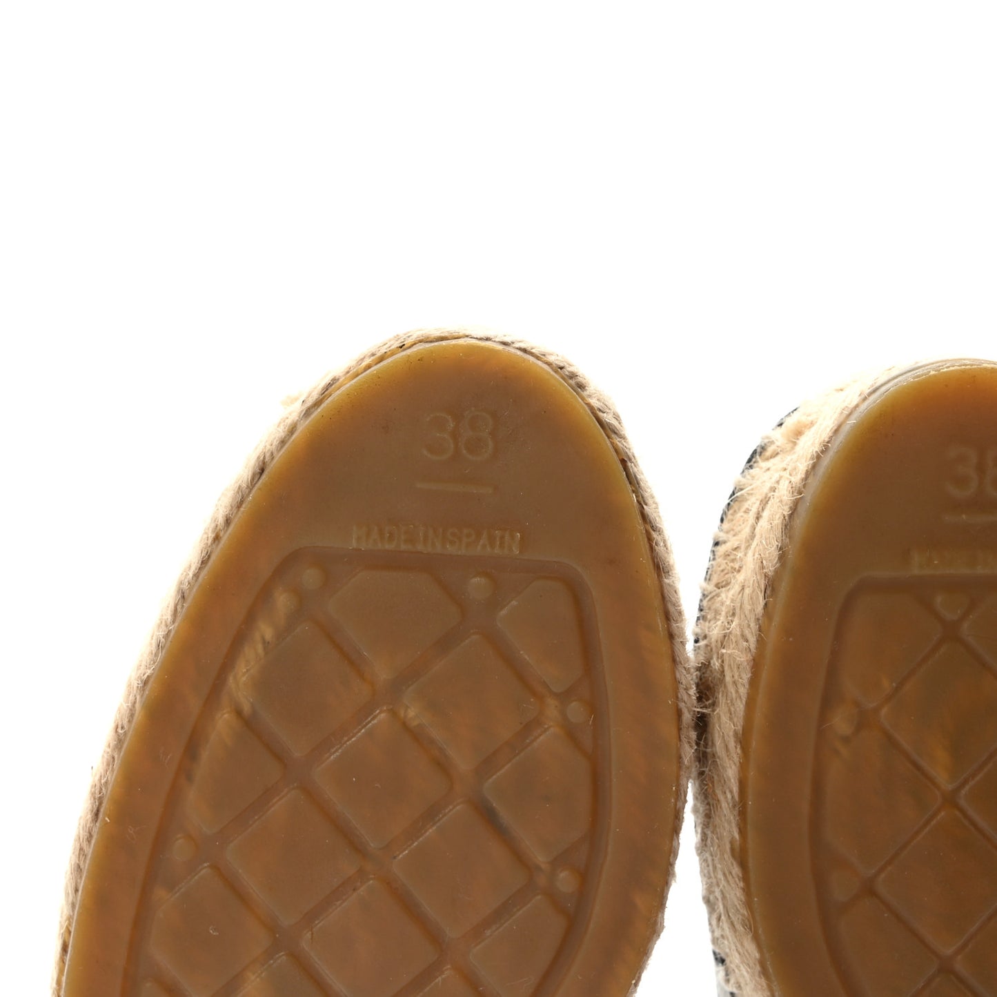 Printed Canvas Grosgrain 31 Rue Cambon Espadrilles 38 Black White