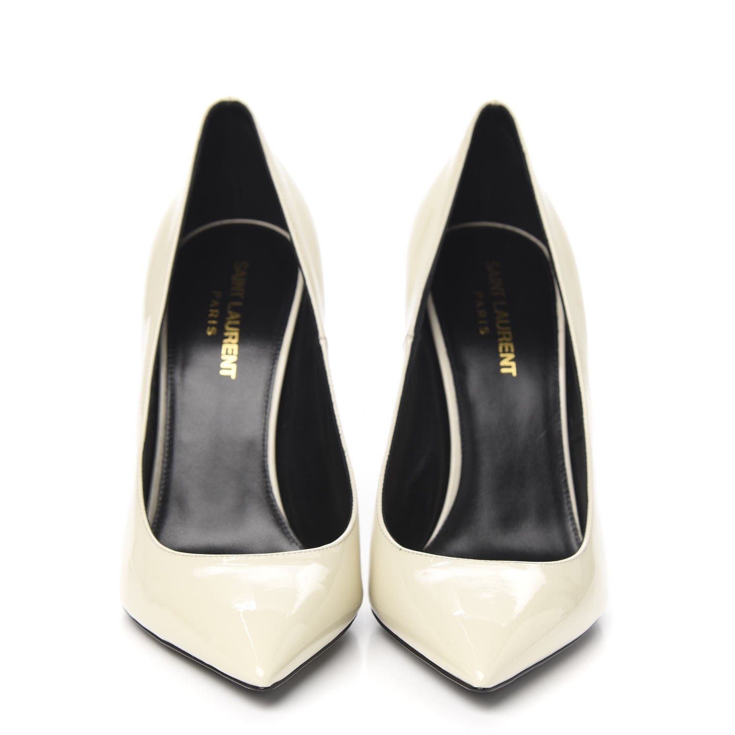 Saint Laurent Calfskin Opyum 100 Pumps 38.5 White 2 of 10