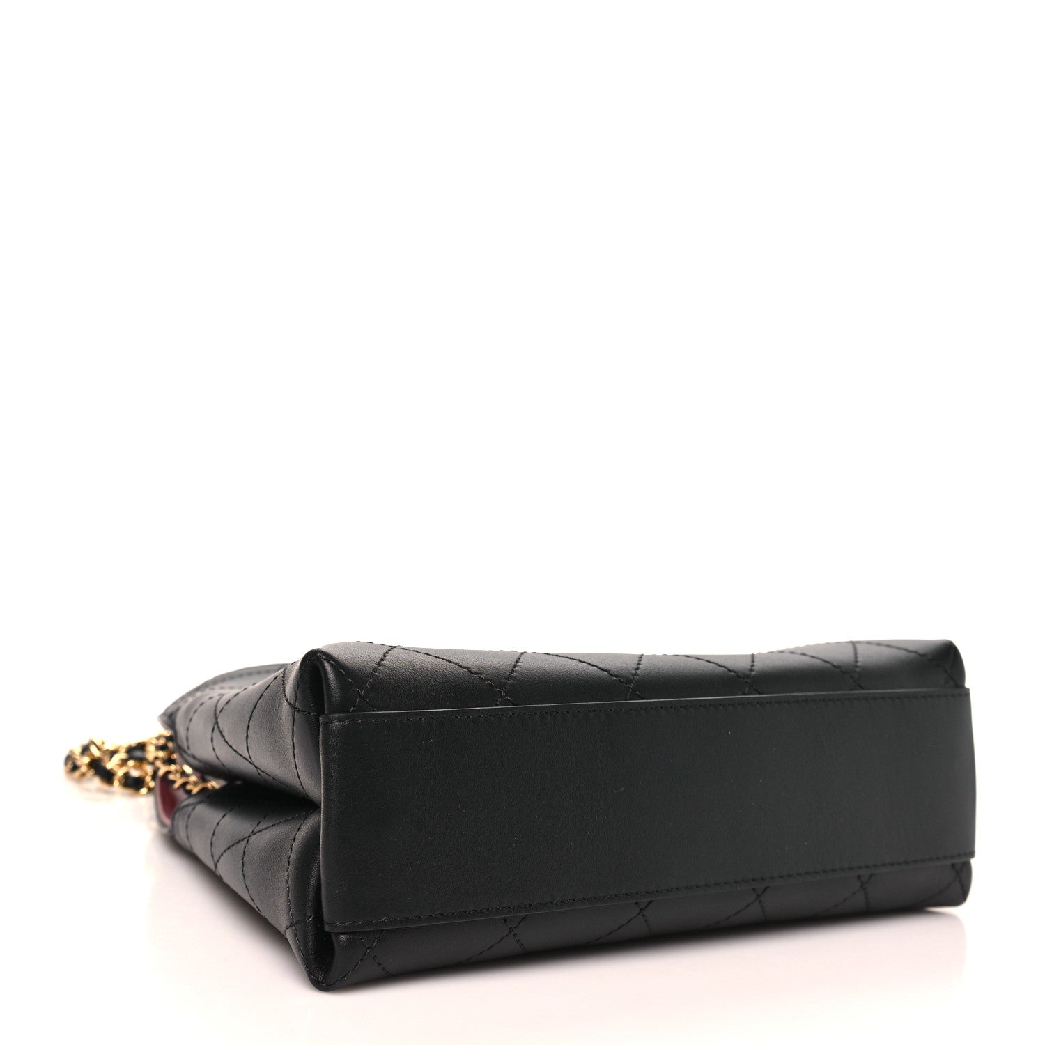 Chanel Calfskin Chic Lady Small Shopping Tote Black 4 of 11