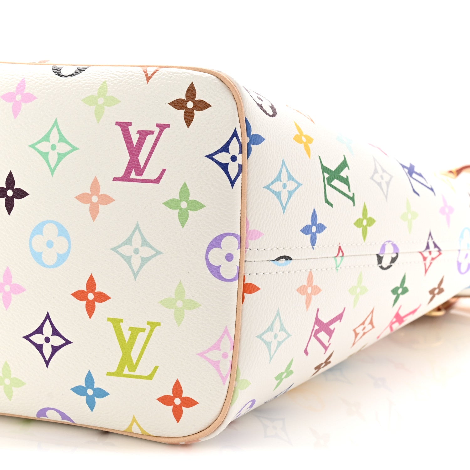 Louis Vuitton LV X TM Monogram Multicolor Neverfull MM White 10 of 11