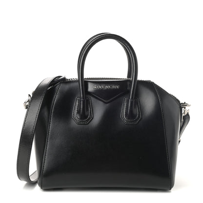 Givenchy Shiny Lord Calfskin Mini Antigona Black 1 of 11