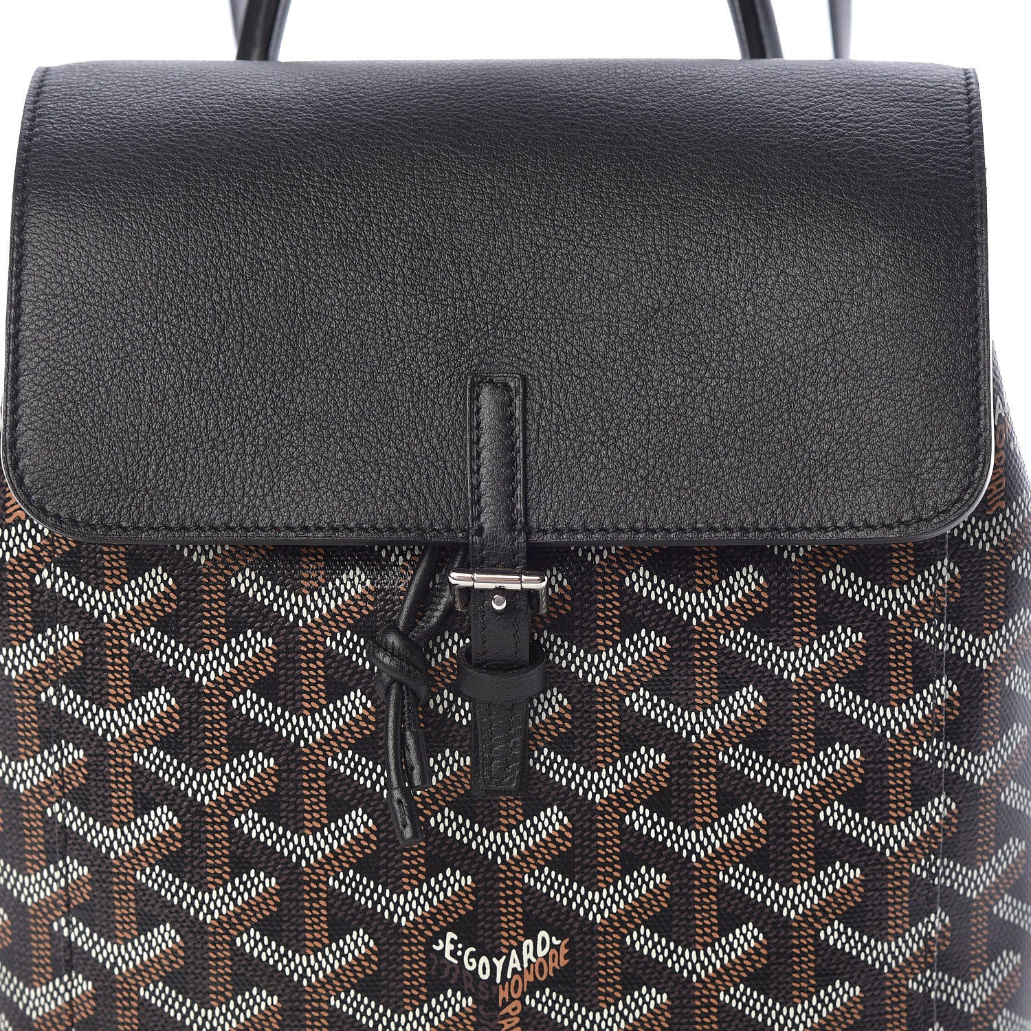 Goyard Goyardine Calfskin Mini Alpin Backpack Black 6 of 8