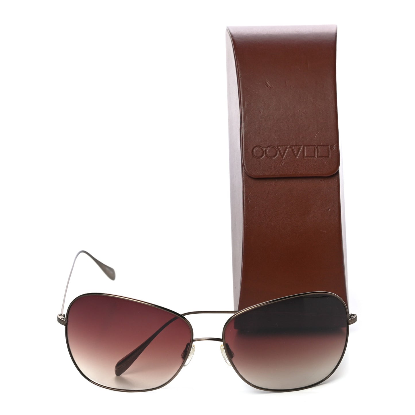 Metal Polarized Elsie Aviator Sunglasses Gold