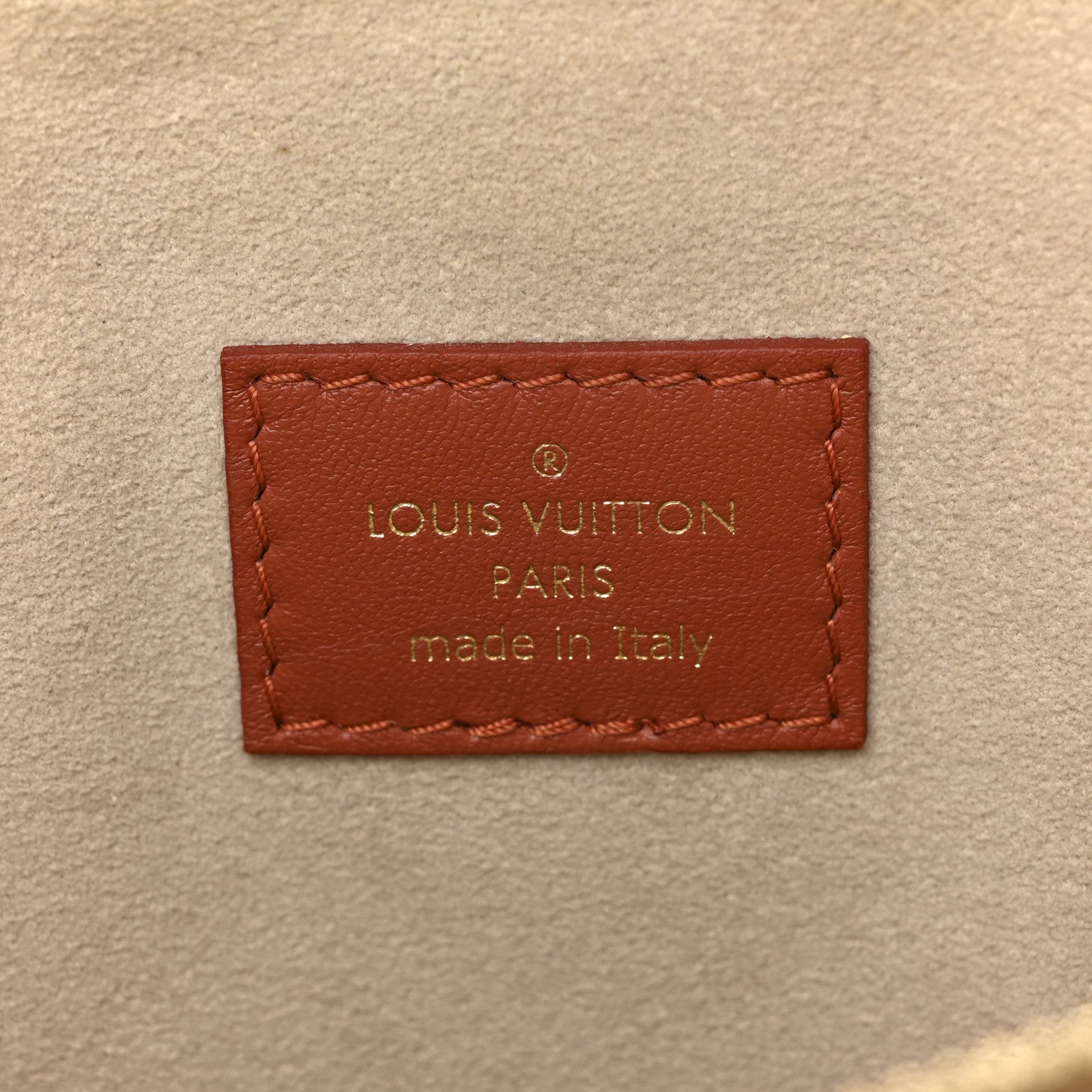 Louis Vuitton Lambskin Embossed Monogram Coussin PM Terracotta Brown 8 of 9