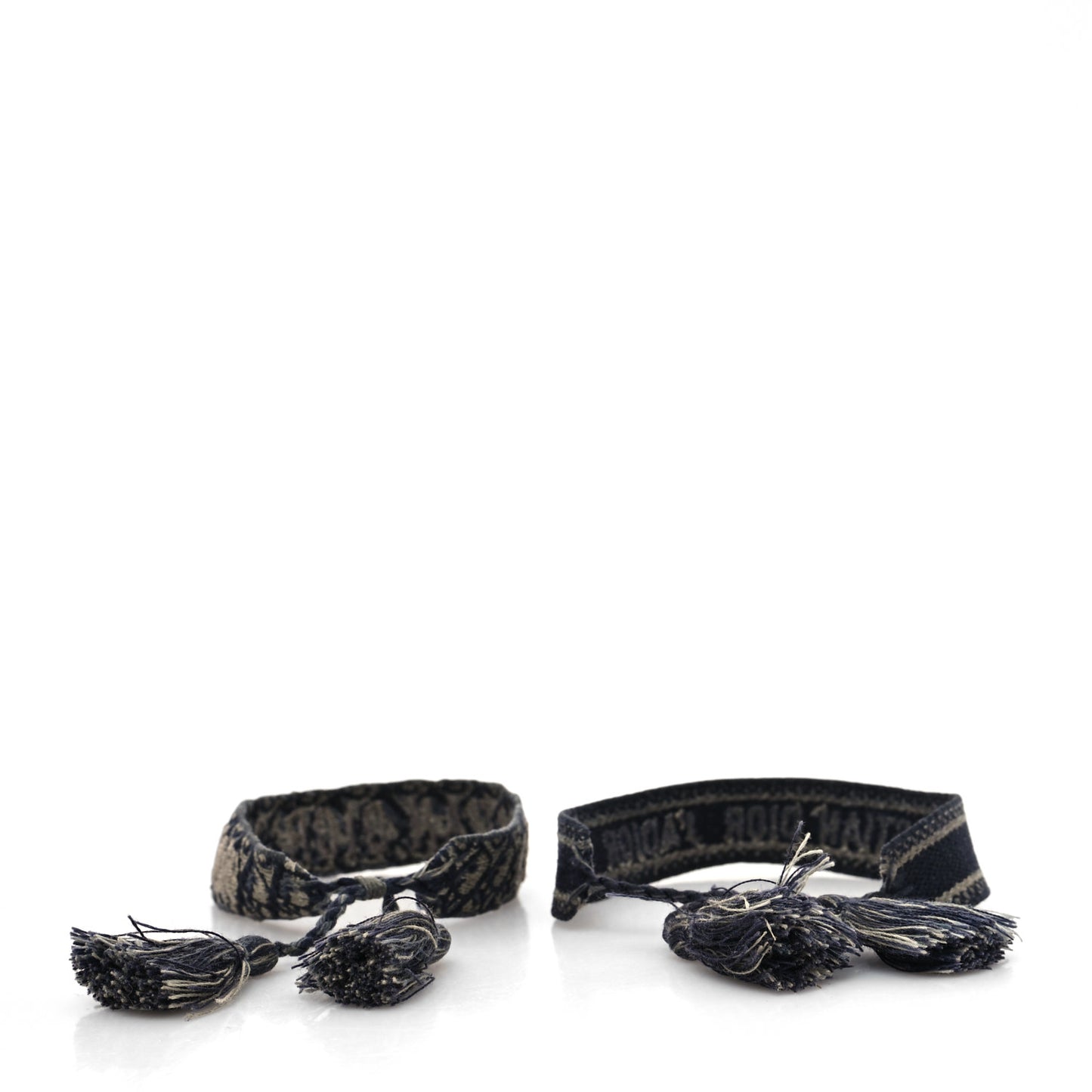 Woven Cotton J'Adior Friendship Bracelet Set Navy