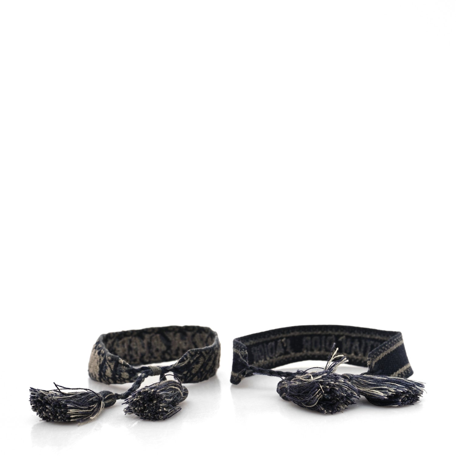 Christian Dior Woven Cotton J'Adior Friendship Bracelet Set Navy 3 of 3