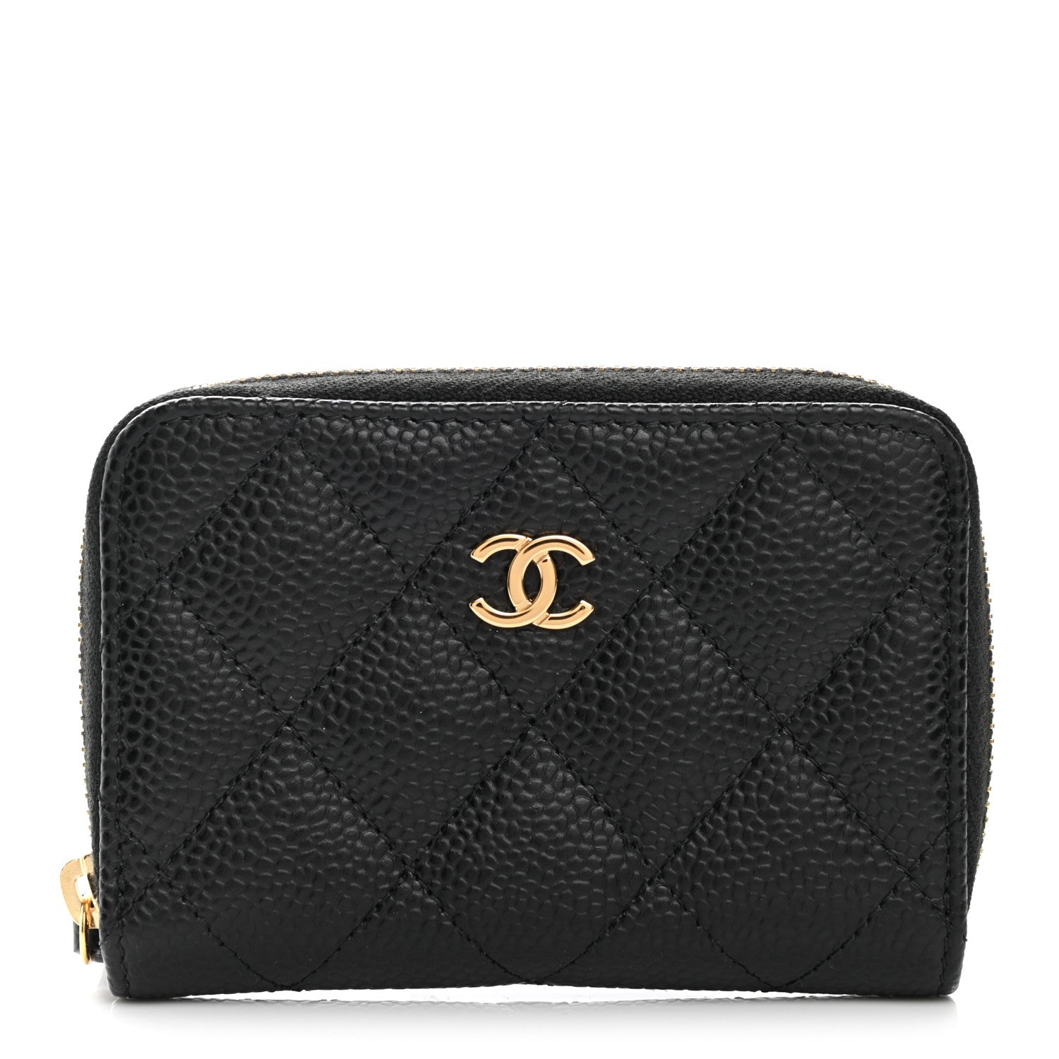 Chanel Caviar Quilted Classic Zipped Coin Purse Black 1 of 8