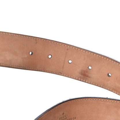 Gucci Imprime Monogram Interlocking G Belt 95 38 Black 5 of 8