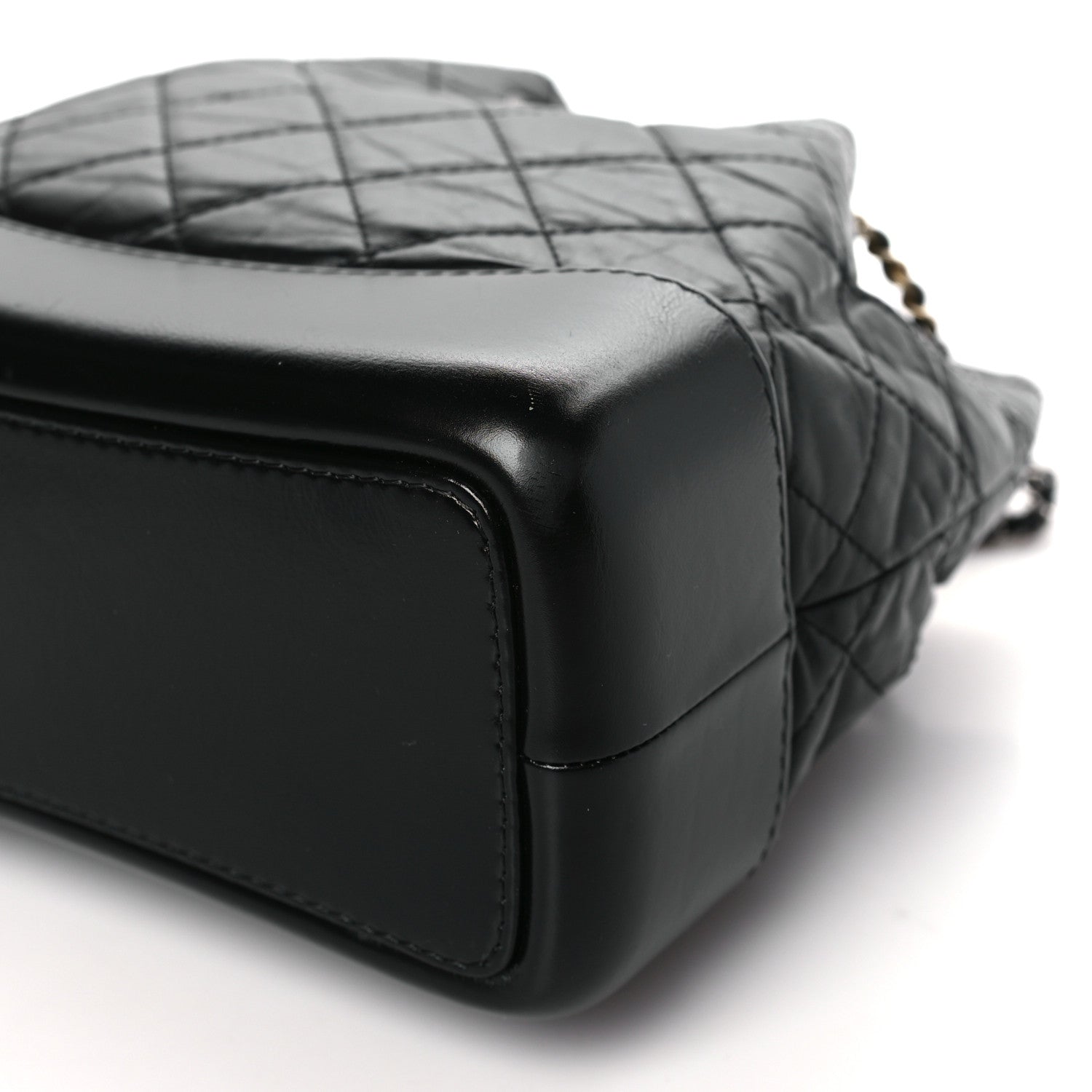 Chanel Aged Calfskin Quilted Small Gabrielle Backpack Black 10 of 10