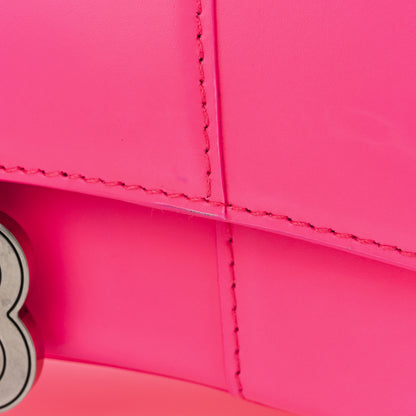Balenciaga Shiny Box Calfskin Hourglass Top Handle Bag XS Fluo Pink 14 of 16