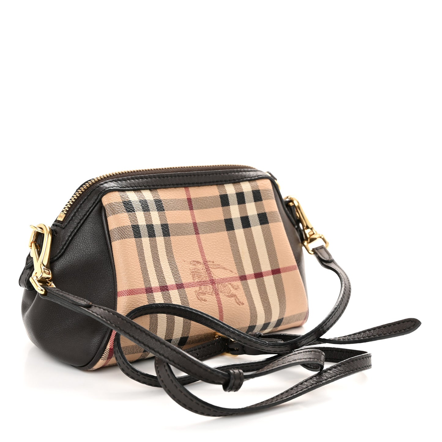 Haymarket Check Mini Blaze Crossbody Bag Chocolate