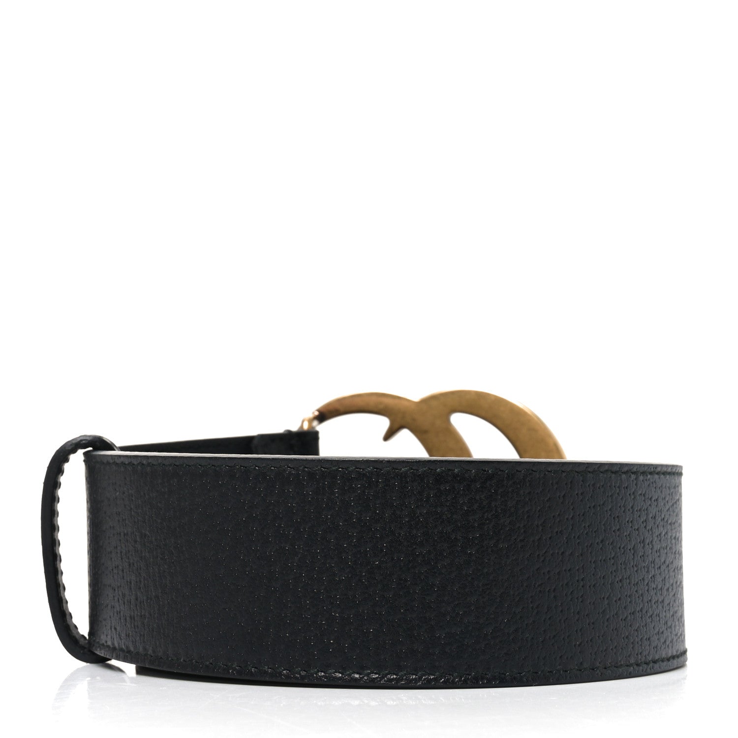 Gucci Textured Calfskin Double G 40mm Belt 95 38 Black 2 of 4
