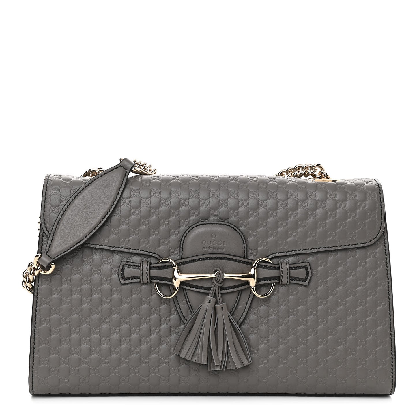 Soft Microguccissima Medium Emily Chain Shoulder Bag Loess