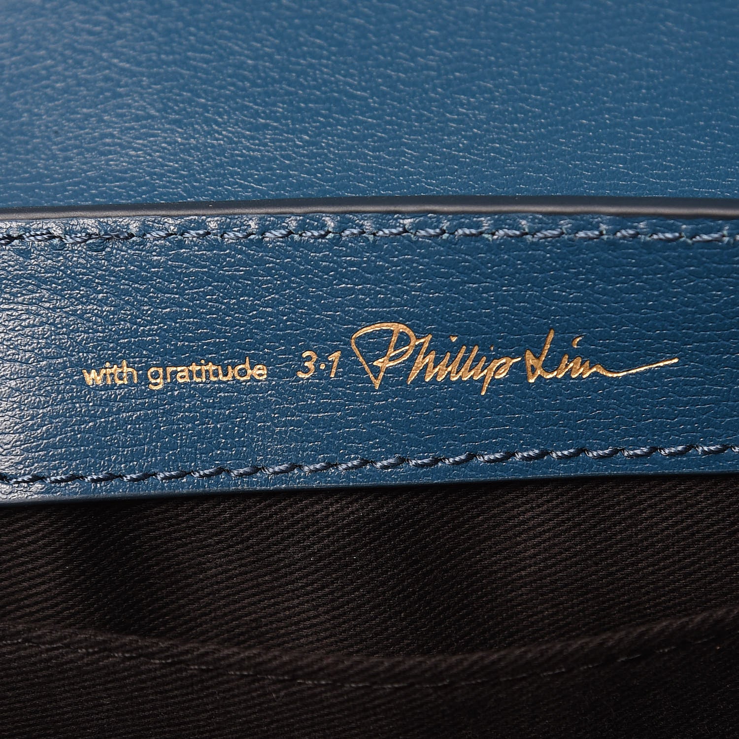 3.1 Phillip Lim 3.1 Embossed Grain Calfskin Pashli Camera Shoulder Bag Blue 6 of 8