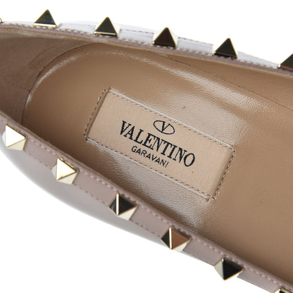 Valentino Garavani Patent Rockstud 100mm Pumps 39 Poudre 6 of 11