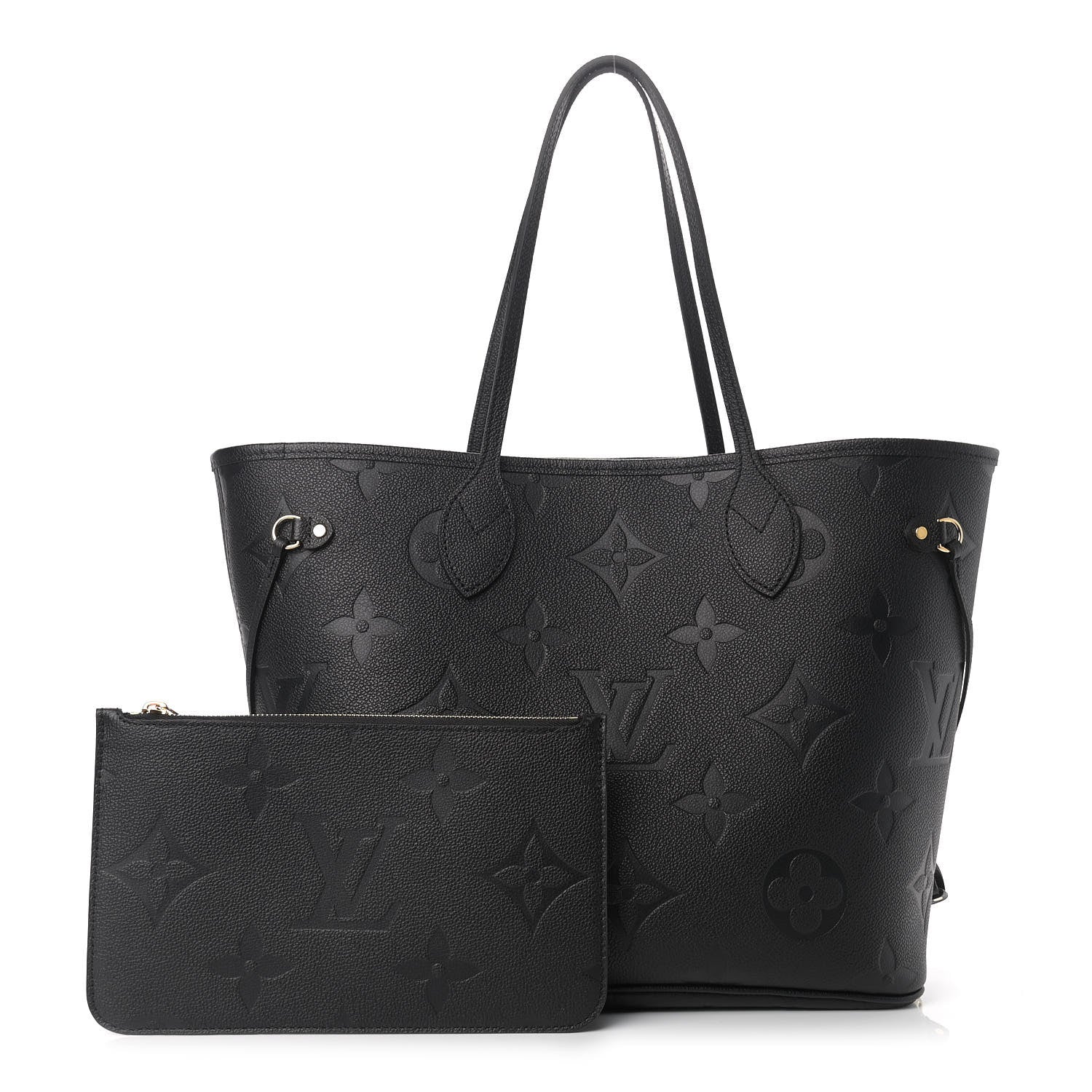 Louis Vuitton Empreinte Monogram Giant Neverfull MM Black 1 of 10