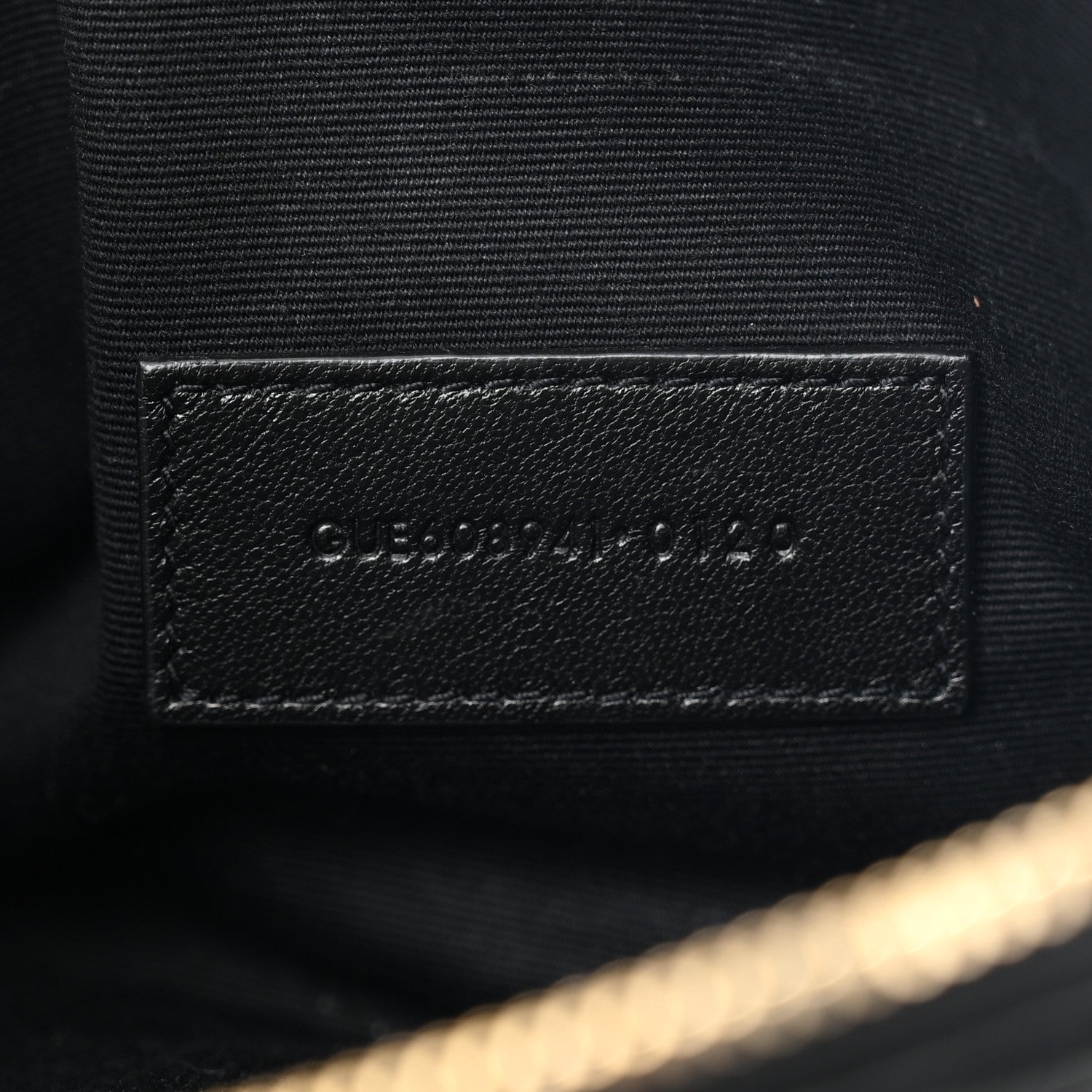Saint Laurent Grained Lambskin Quilted Mini Becky Double Zip Bag Black 9 of 13