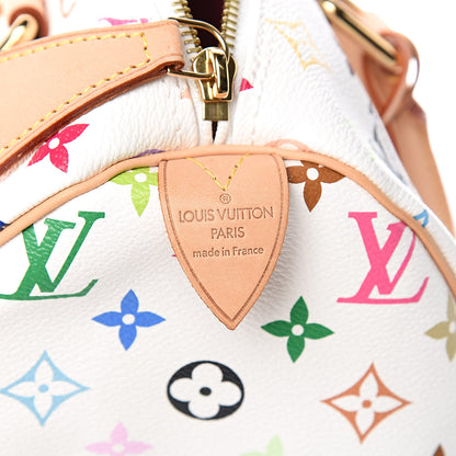 Louis Vuitton Monogram Multicolor Speedy 30 White 6 of 9