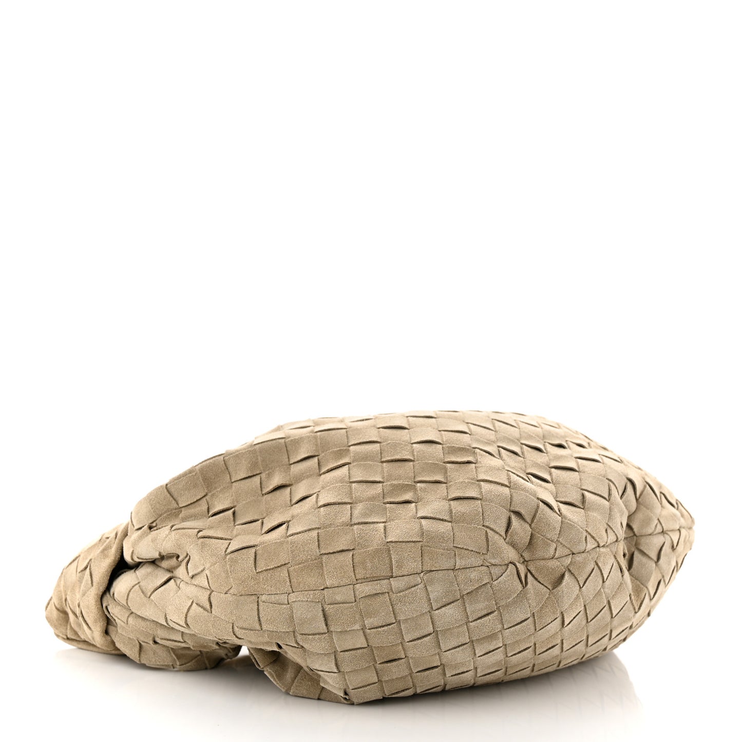Suede Calfskin Intrecciato Teen Jodie Hobo Taupe